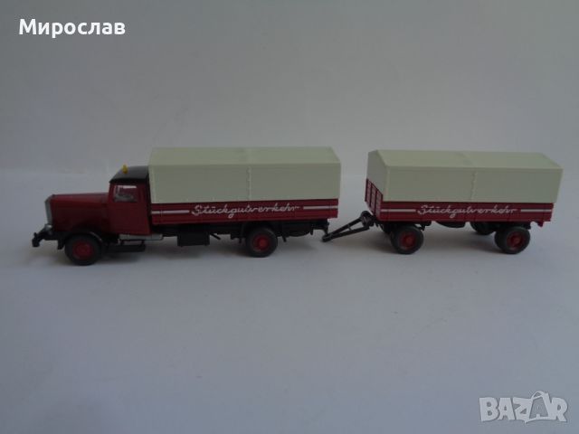 WIKING H0 1/87 HANOMAG КАМИОН МОДЕЛ ИГРАЧКА КОЛИЧКА, снимка 1 - Колекции - 46412498