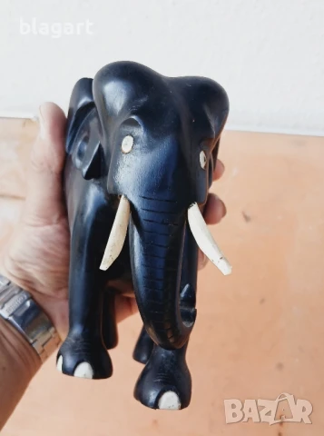 Абаносов слон ,сл.кост, снимка 3 - Статуетки - 51335018