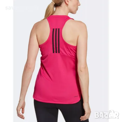 Дамски спортен потник ADIDAS Designet To Move 3-Stripes Tank Pink, снимка 2 - Потници - 48843911