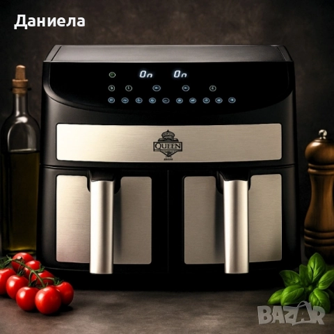 Двоен Air Fryer 7L, 2400W , снимка 3 - Фритюрници - 51915012