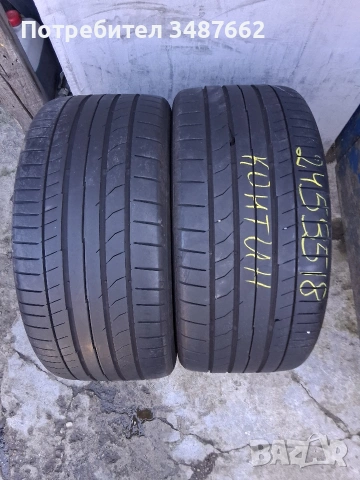 245 35 18 Континентал 2бр летни 