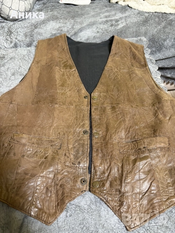 Елек от естествена кожа, снимка 4 - Други - 52022371