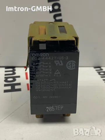 Реле OMRON G2J-4442T-US-3 UNIVERSAL ALL PURPOSE RELAY 4PST 24VDC 20A 120VAC, снимка 1 - Друга електроника - 48582725