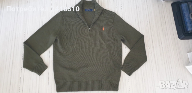 POLO Ralph Lauren Cotton Half Zip Mens Size L НОВО! ОРИГИНАЛ! Мъжки памучен Пуловер с цип!, снимка 13 - Пуловери - 52004650