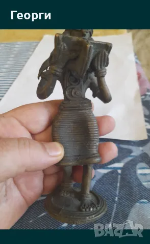 Бронзова статуетка-66, снимка 5 - Антикварни и старинни предмети - 50125617