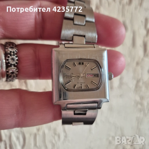 SEIKO Оригинален дамски автоматичен винтидж часовник 21камъка. 