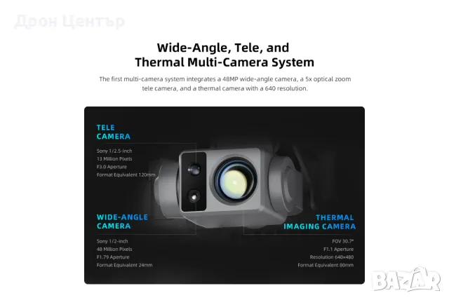 Промоция дрон с термокамера Fimi X8T V640, снимка 3 - Дронове и аксесоари - 50317152