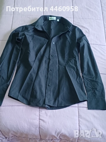 Дамски черна елегантна риза .