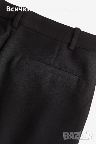 Нов черен прав панталон h&m, снимка 7 - Панталони - 52886255