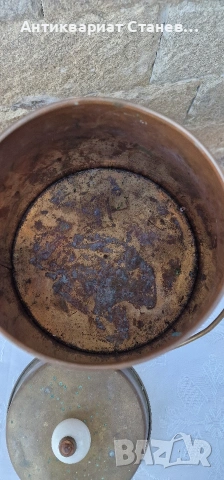 Винтидж меден съд с капак, снимка 7 - Други - 53875250