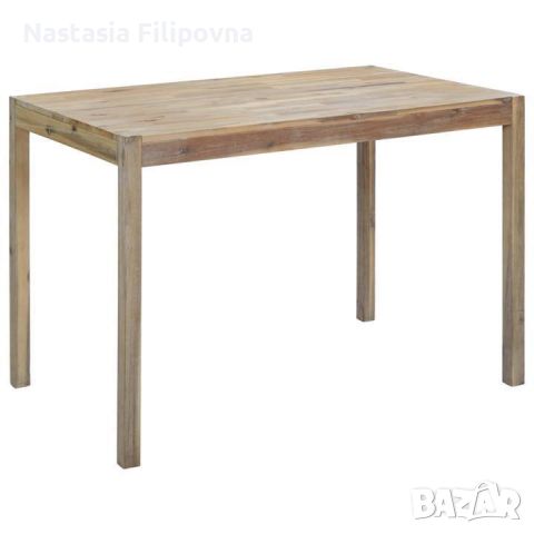 Продавам маса от акациево дърво за малка кухня + подарък столове., снимка 1 - Маси - 46394716
