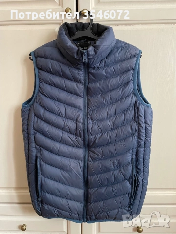 Тъмно син пухен елек – размер XS/S