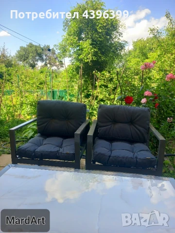 Градински комплект от 6 части, снимка 2 - Градински мебели, декорация  - 50741040