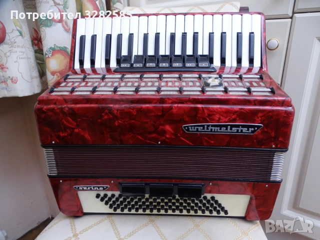 Акордеон Велтмайстер Серино 80 баса, снимка 4 - Акордеони - 53911354