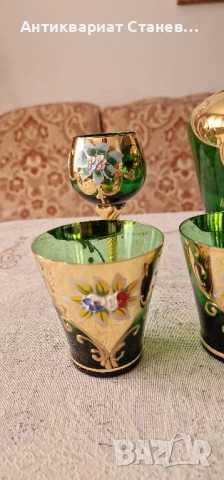 Комплект Bohemia Гарафа + 6 чаши, снимка 4 - Чаши - 51882752