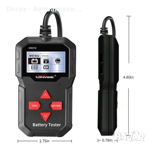 Тестер за акумулатор - 12V, снимка 2 - Аксесоари и консумативи - 53985604