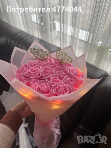 🌹 Предлагам ръчно изработени букети от сатенени рози ✨ Много красиви и елегантни – идеални за подар