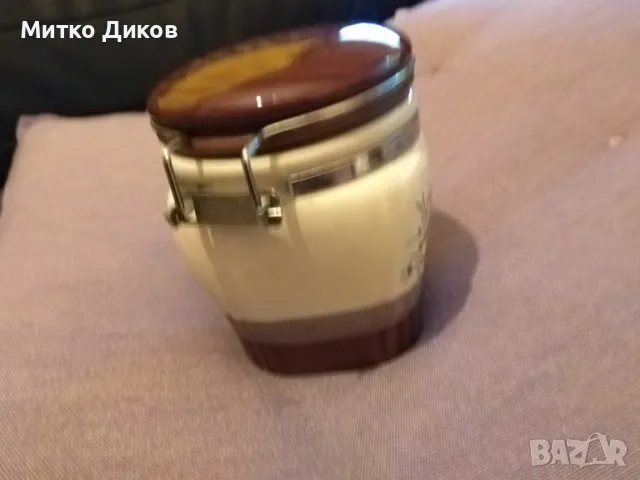 Захарница с метална затварачка керамична отлична, снимка 6 - Аксесоари за кухня - 50414208