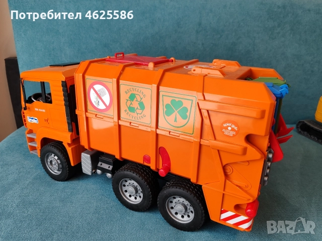 BRUDER камион за боклук, снимка 4 - Коли, камиони, мотори, писти - 52686953