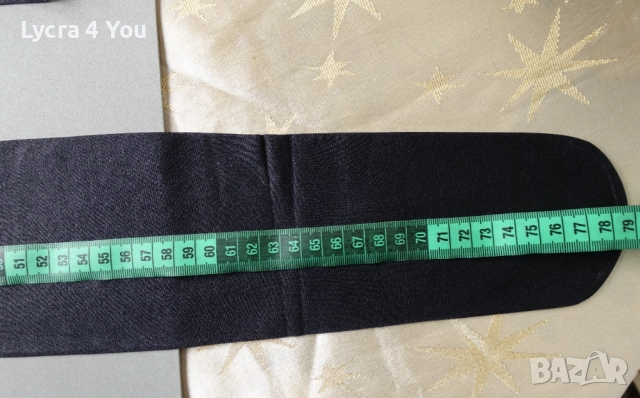 M/L черни лъскави чорапи с ликра и широка плоска лента, снимка 6 - Бельо - 52384166