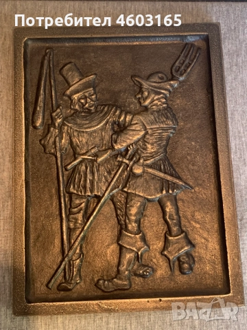 стара чугунена отливка картина 