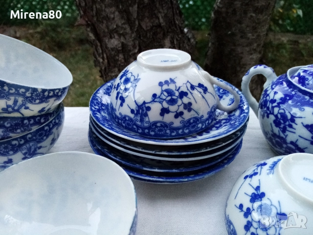 Винтидж японски сервиз, снимка 2 - Антикварни и старинни предмети - 51537969