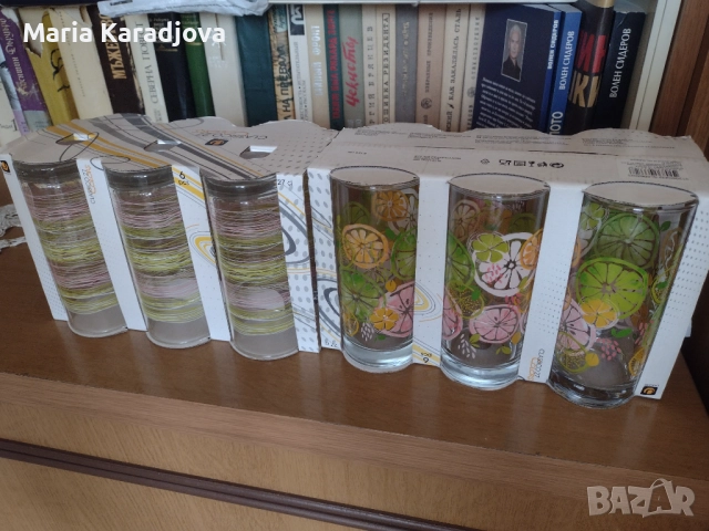 2 комплекта чаши за безалкохолни напитки