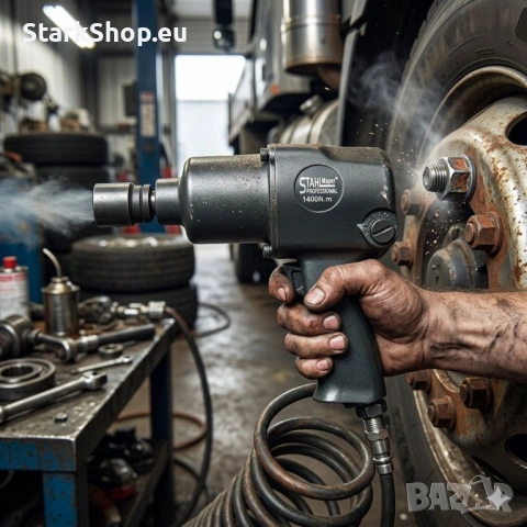 Професионален пневматичен ударен гайковерт 1/2" 1400 Nm STAHLMAYER, снимка 6 - Други инструменти - 53859514
