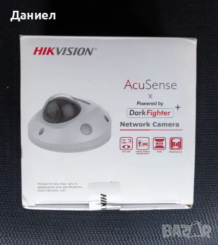 4MP мини камера с микрофон Hikvision DS-2CD2546G2-IS AcuSense, снимка 2 - IP камери - 46945100