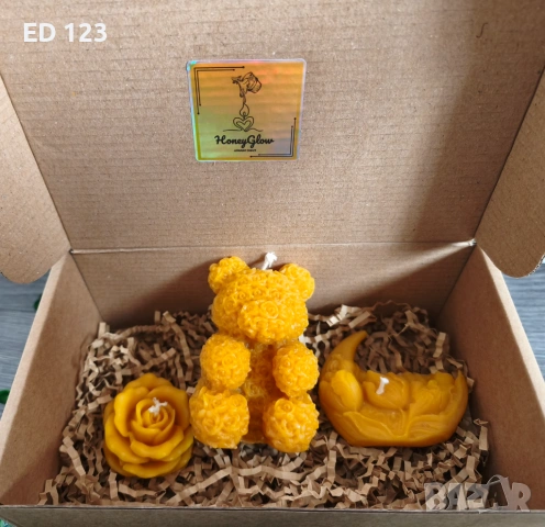 8 март: Ръчно изработени свещи от 100% натурален пчелен восък, снимка 9 - Други - 53389621