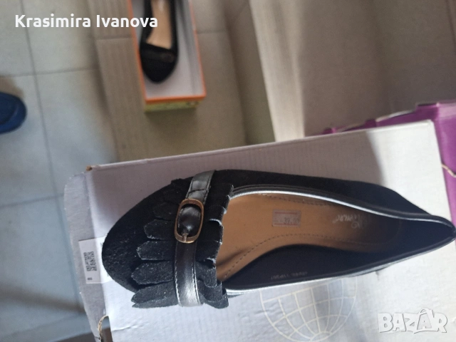 нови обувки естествен велур черен , снимка 4 - Дамски ежедневни обувки - 54184822