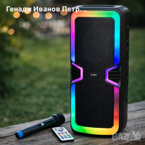 Bluetooth караоке тонколона, снимка 4 - Bluetooth тонколони - 53634745