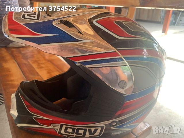 Каска за крос AGV, снимка 6 - Спортна екипировка - 46438815