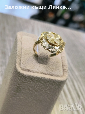 Златен Пръстен 2.85гр / 14К, снимка 2 - Пръстени - 52704627