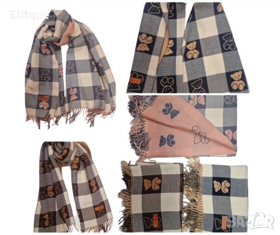 Най-новия модел - "Дамски шал" мече от дисни ХИТ "ДВЕ ЛИЦА", снимка 2 - Шалове - 52896297