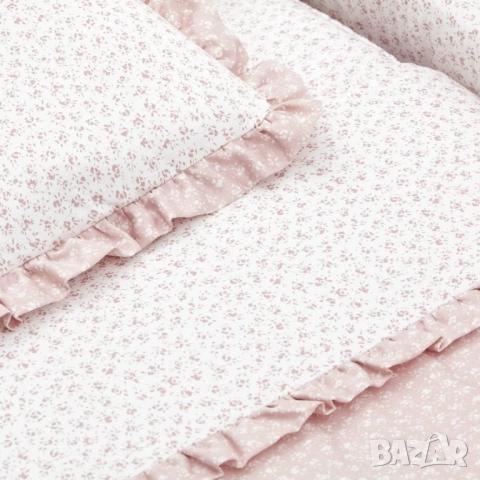 Детска/Бебешка Люлка/Легло Дървена Cambrass Wooden Mini Cradle Liberty Pink/Natural 55×87×74 см! , снимка 6 - Детски люлки - 52360689