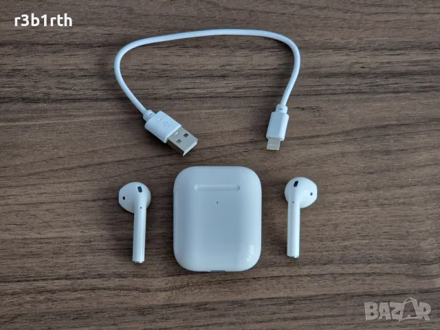 Слушалки AirPods 2 - реплика; чисто нови, снимка 3 - Bluetooth слушалки - 49436970