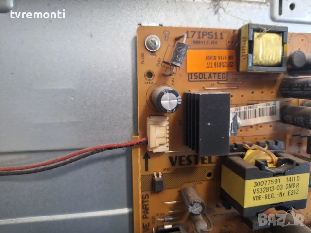 POWER BOARD ,17IPS11 - for,TELEFUNKEN T32TX182DLBP. for 32inc VES315WNDS-01, снимка 2 - Части и Платки - 50566511