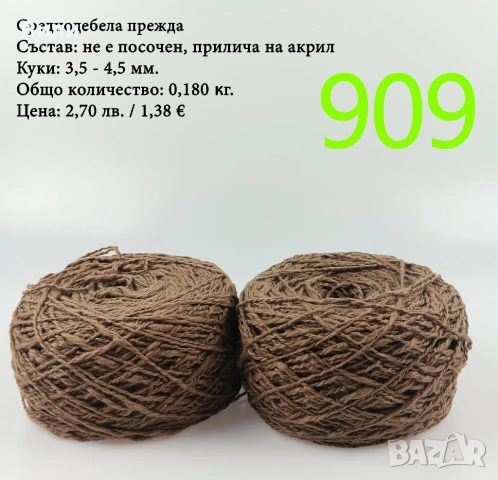 Евтини прежди в малки количества - нови и остатъци , снимка 15 - Други - 52042481