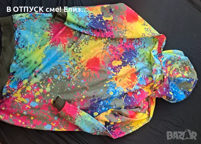 Суичер.туника рокля торбести електрик цветове, снимка 1