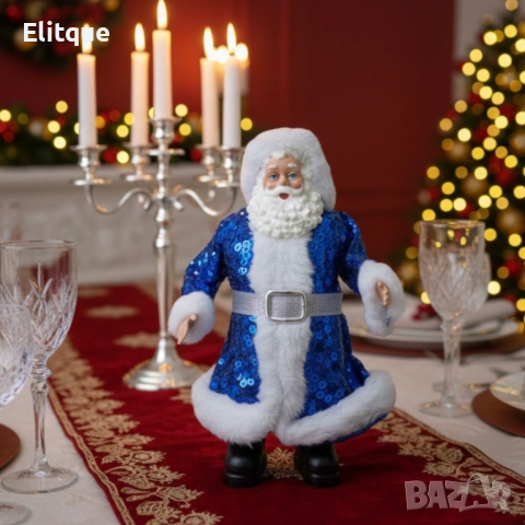 Декоративен дядо Коледа с пайети – Стилен акцент за всеки дом, снимка 7 - Други стоки за дома - 52629421