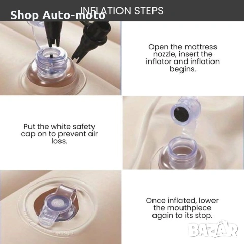 Надуваем матрак за кола-сгъваемо легло, 135x80x45см, снимка 5 - Аксесоари и консумативи - 54238398