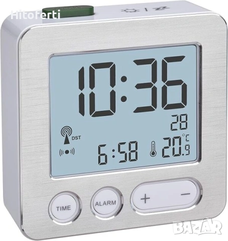 Цифров радиоуправляем будилник TFA Dostmann 60.2545