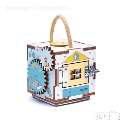 Продавам занимателно кубче за бебета Busy Cube Mini, Boobo Toys, снимка 2 - Образователни игри - 49143767