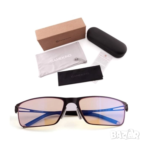 Маркови очила за компютър GAMEKING Ultra 2086 Premium, Против Синя Светлина, UV400 защита, снимка 2 - Слънчеви и диоптрични очила - 51626991