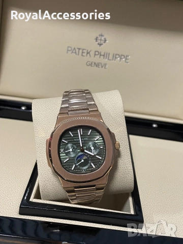 Patek Philippe green dial, снимка 4 - Мъжки - 52485577