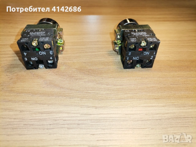 Команден бутон Elmark зелен 6А, 400V, снимка 3 - Друга електроника - 53173215