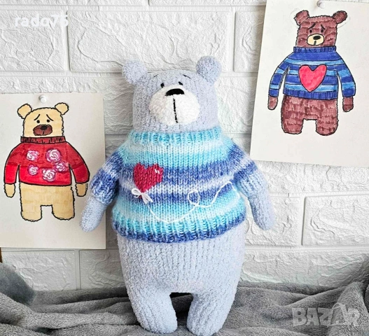 Ръчно Плетени мечета handmade , снимка 15 - Плюшени играчки - 54160967