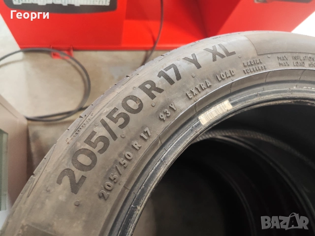 2бр.летни гуми 205/50/17 Continental, снимка 4 - Гуми и джанти - 54167743