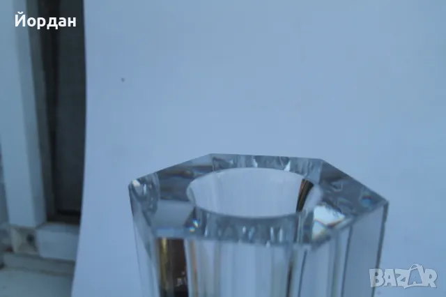 Масивна кристална ваза , снимка 2 - Вази - 50380257